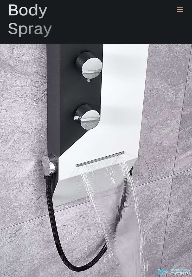 Uscita a cascata del pannello doccia ELITE EDITION DELUX BSP1412