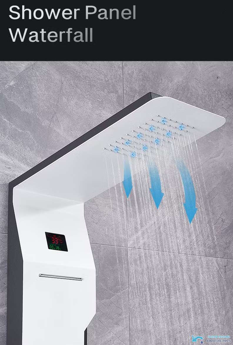 Pannello doccia ELITE EDITION DELUX BSP1412 in bianco opaco