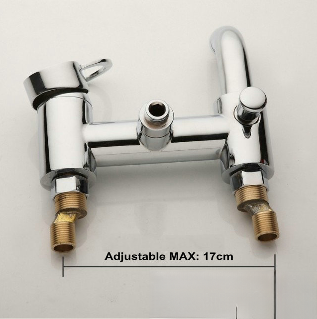 Raccordi del miscelatore vasca EYN SK2264 con interasse regolabile fino a 17 cm