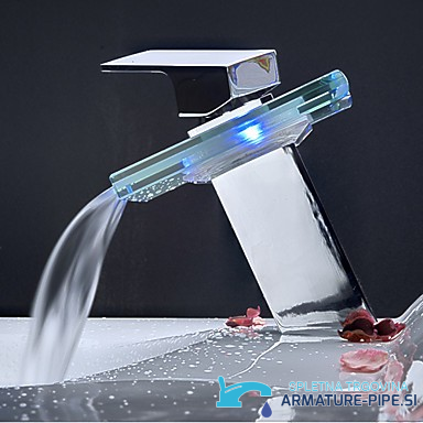 Miscelatore a cascata EYN cq0812 con ampio flusso dalla bocca in vetro