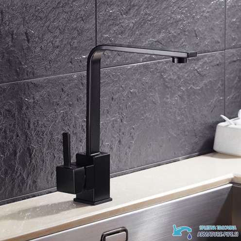 Miscelatore EYN 0113 per cucina o bagno in nero opaco