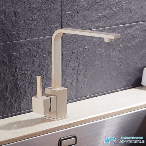 Miscelatore EYN 0113 per cucina o bagno in beige sabbia opaco