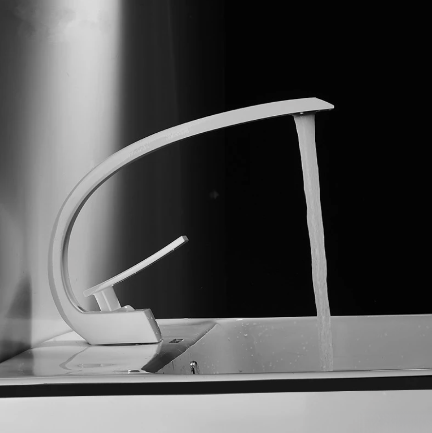 Miscelatore lavabo GB1424-zs ultramoderno in bianco lucido