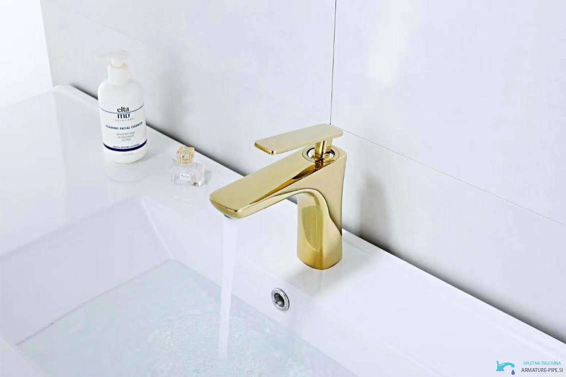 Miscelatore bagno oro GU2239 con finitura lucida