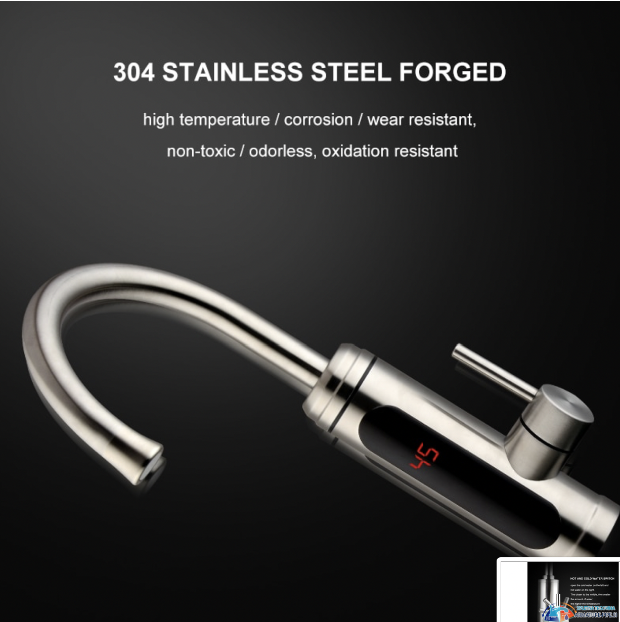 Miscelatore riscaldato HC-1433: acciaio inox 304 e display digitale
