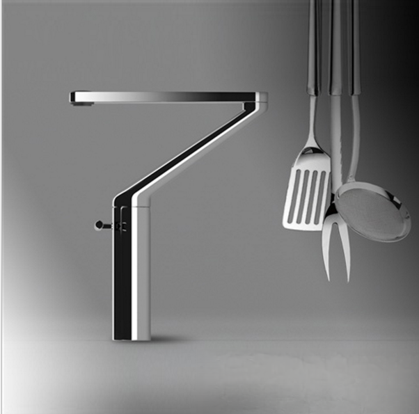 Rubinetto da cucina/bagno KA05738 dal design moderno in cromo lucido