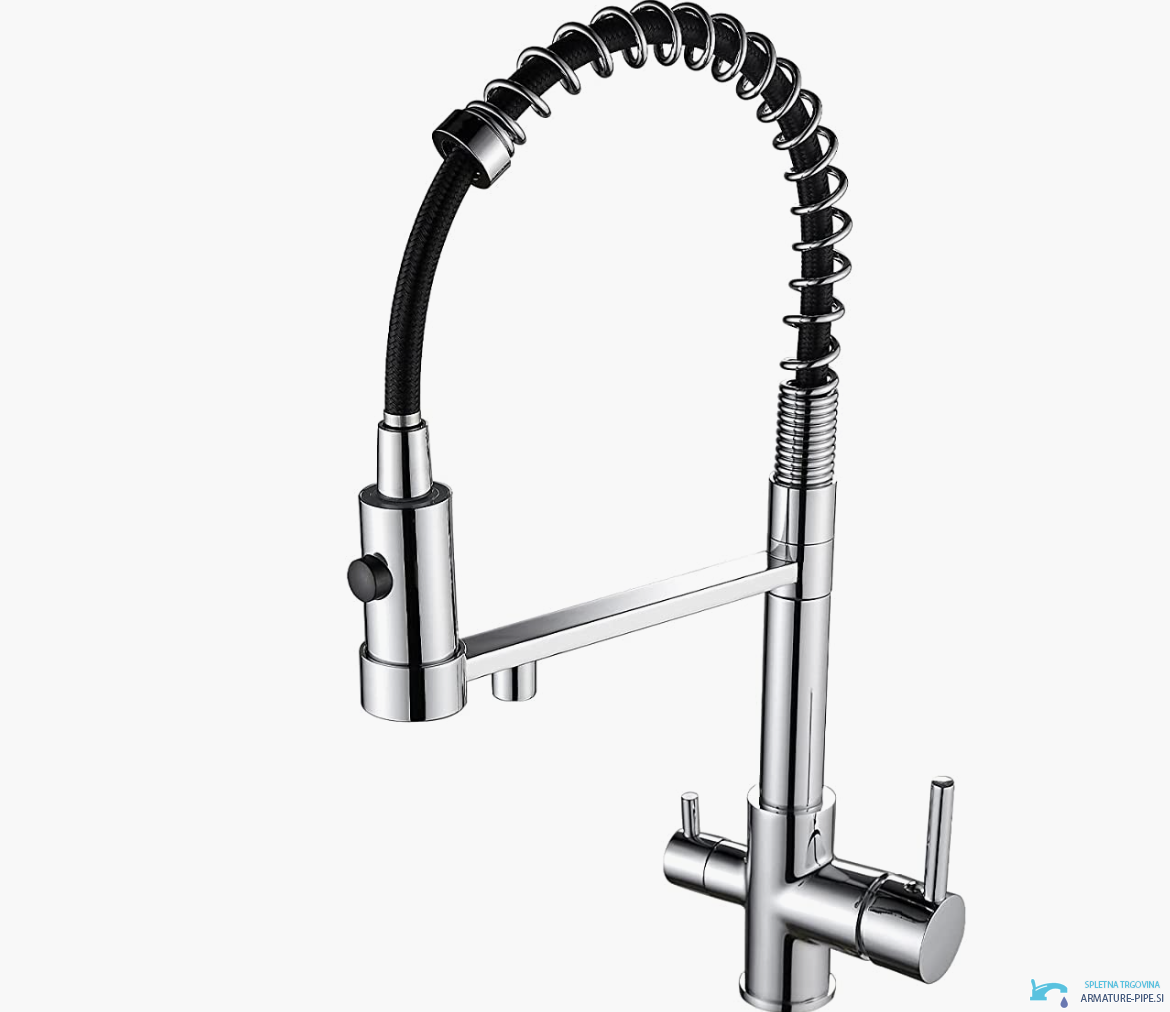 Miscelatore da cucina filtrante a tre vie KF1459 cromato
