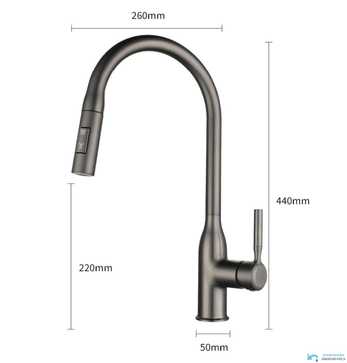 Izvlecna Kuhinjska Armatura Pipa Eyn Ks15174 10