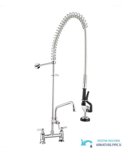 Rubinetto professionale EYN NK8700 con doccetta a molla e bocca girevole