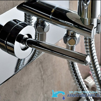 Dettaglio della leva del rubinetto LED a cascata a parete SAK9671