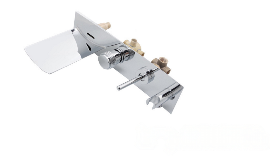 Rubinetto LED a parete per vasca con cascata SAK9671 cromato