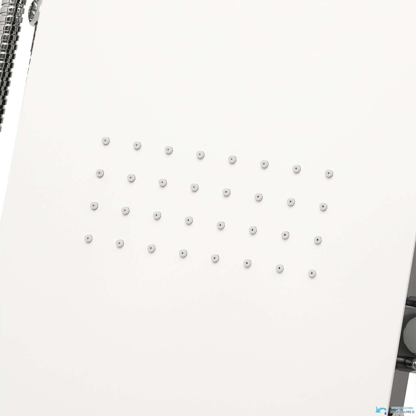 Pannello doccia termostatico di lusso ELITE SP1058 in bianco lucido