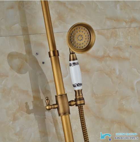 Doccetta del sistema doccia esterno EYN TA1403 con impugnatura bianca e blu