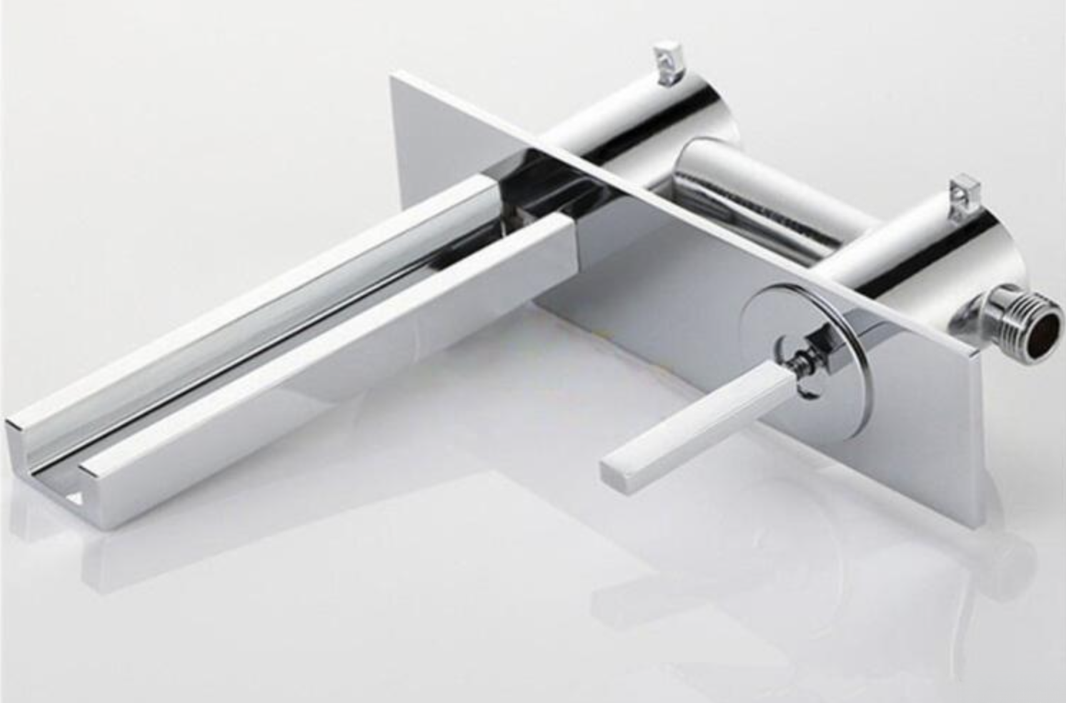 Rubinetto LED a cascata WLED1454 con bocca larga e leve