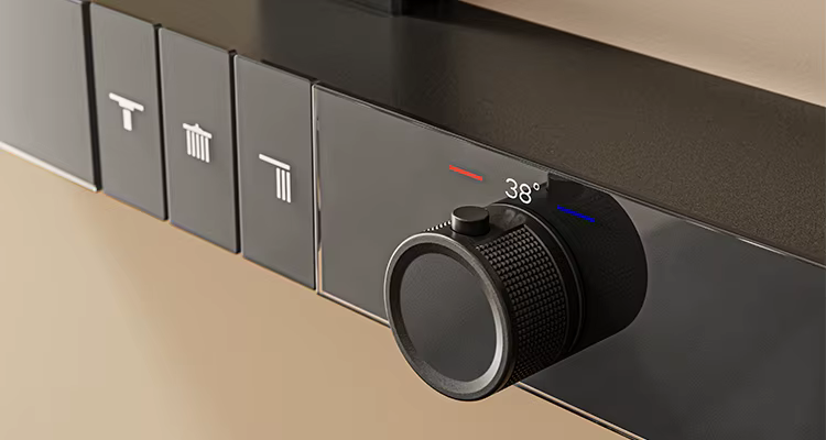 Detajl regulatorja temperature oglatega pršnega sistema BSE1719