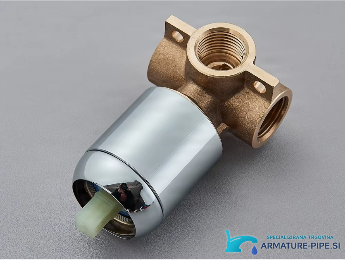Gold Mixer Water Tap Shower Valve Bathroom Water Faucets Shower Splitter Valve Black Chrome Round Solid Brass Concealed