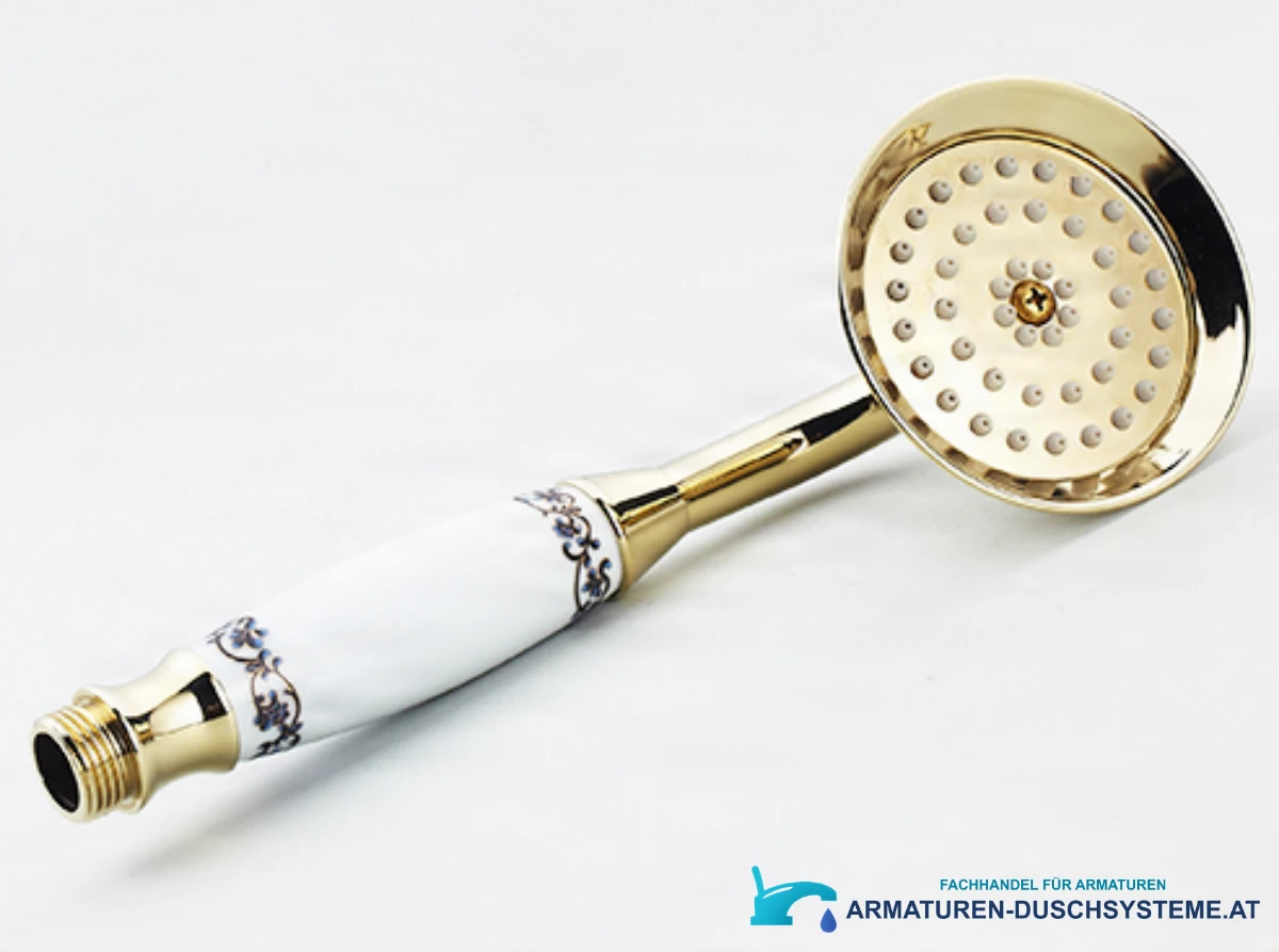 Detail der Handbrause des Duschpaneels „mit Diamant“ NTG40422