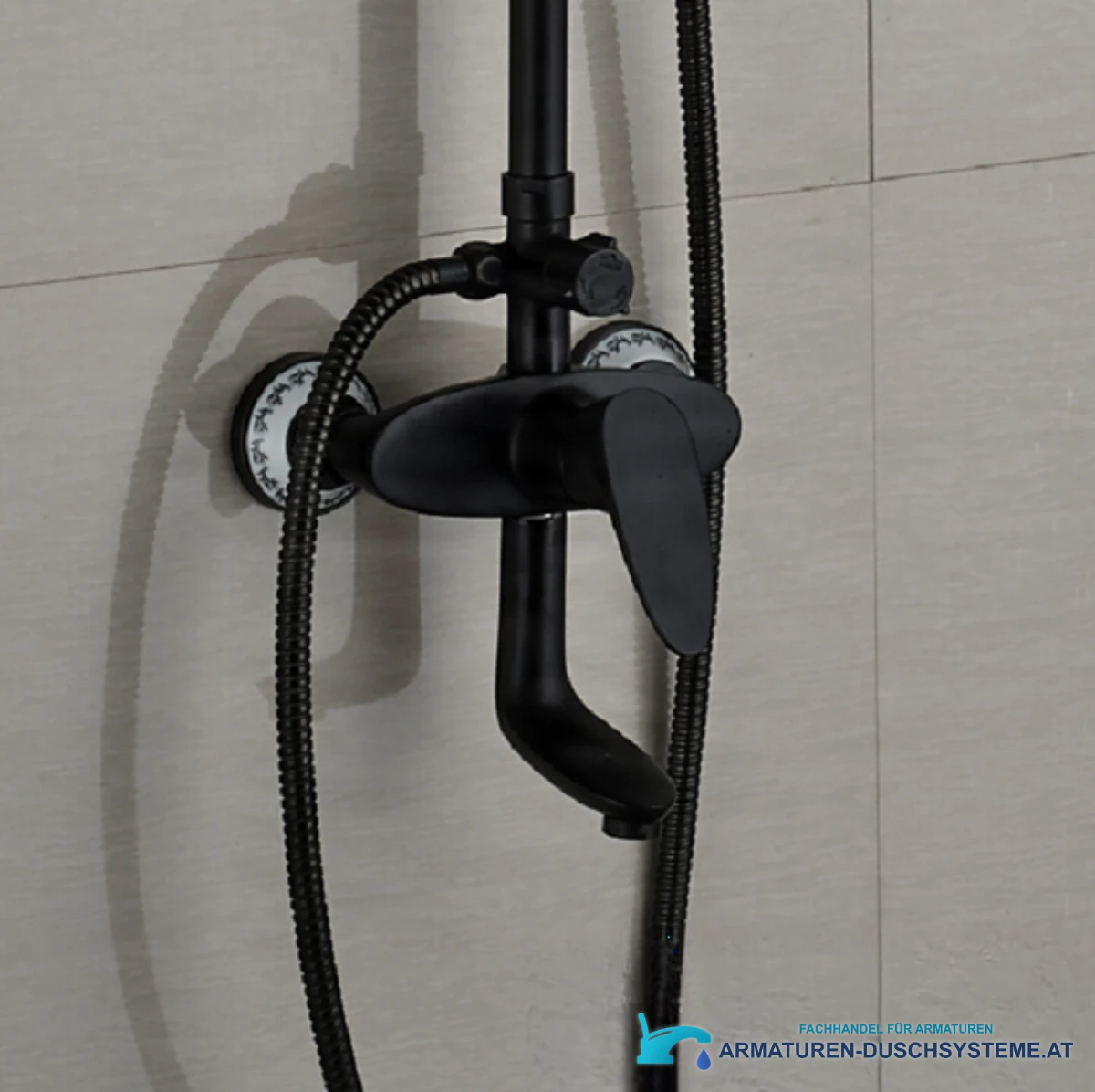 Detail der Einhebelarmatur des Duschsystems NTC79887