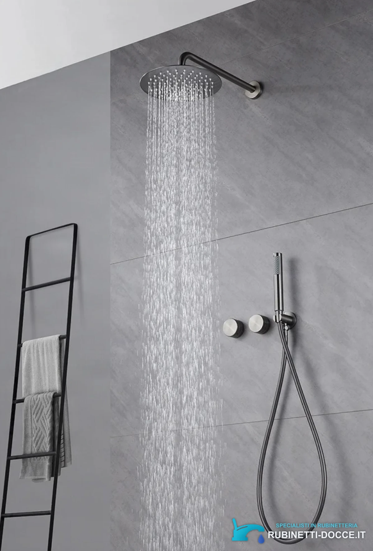 Sistema doccia da incasso ELITE EDITION BCS1343 in ottone, multigetto, in più finiture tra cui oro spazzolato e nero opaco