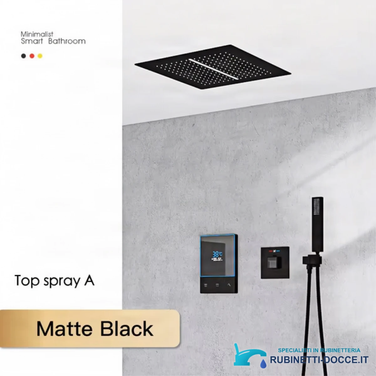 Sistema doccia a incasso ELITE EDITION BCS1721 termostatico, multigetto e a cascata in più finiture
