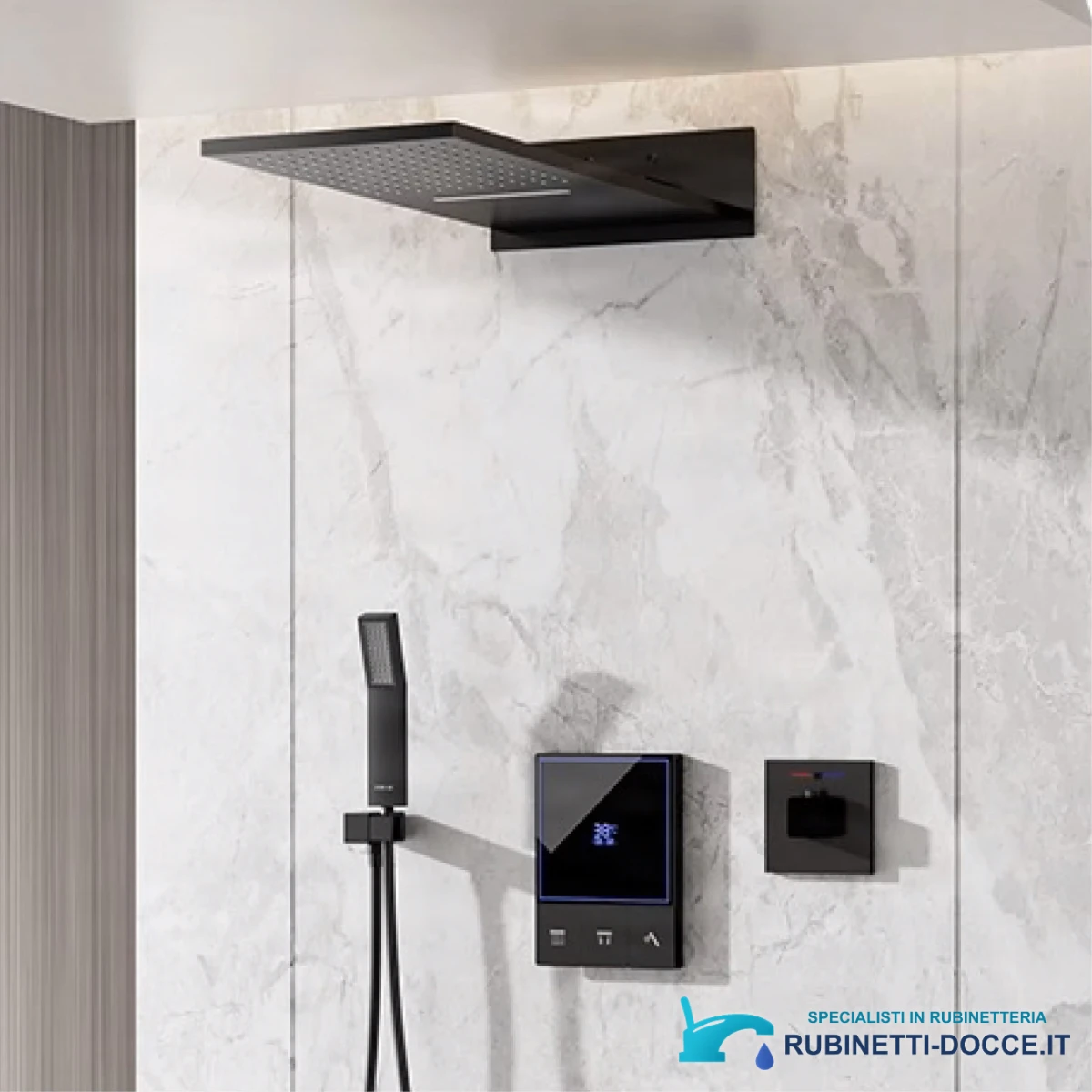 Sistema doccia a incasso ELITE EDITION BCS1721 termostatico, multigetto e a cascata in più finiture