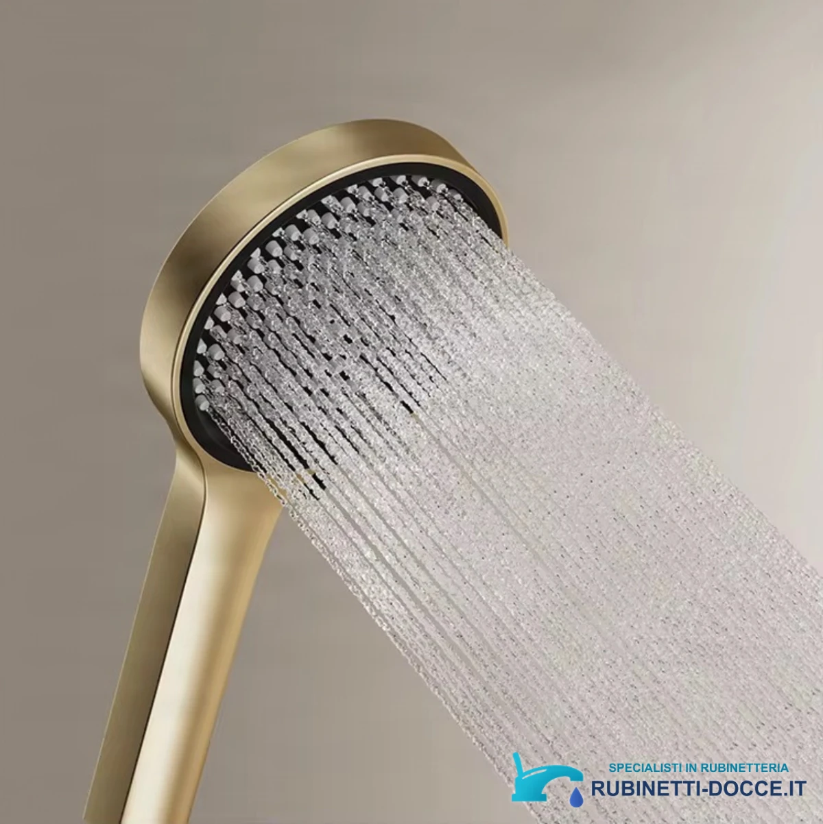 Pannello doccia ELITE EDITION BSE1424 a parete con LED, getti massaggianti e finiture grigio grafite, grigio scuro e oro