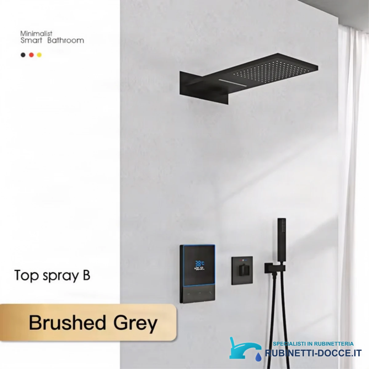 Sistema doccia a incasso ELITE EDITION BCS1721 termostatico, multigetto e a cascata in più finiture
