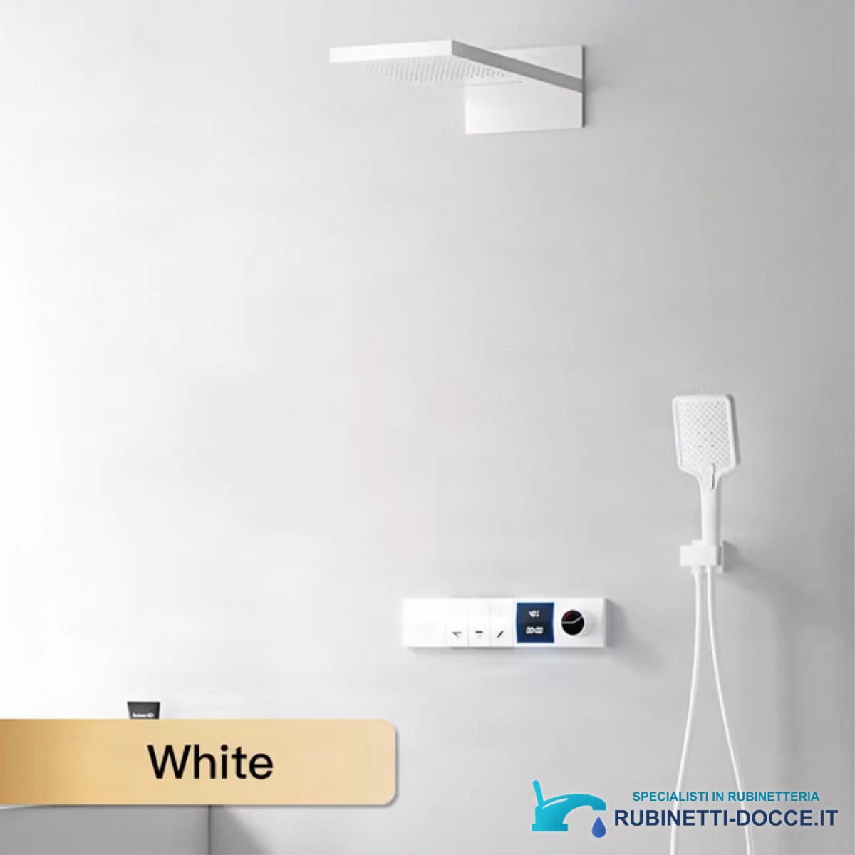 Sistema doccia da incasso ELITE EDITION BCS1050 con display LED e finiture multiple