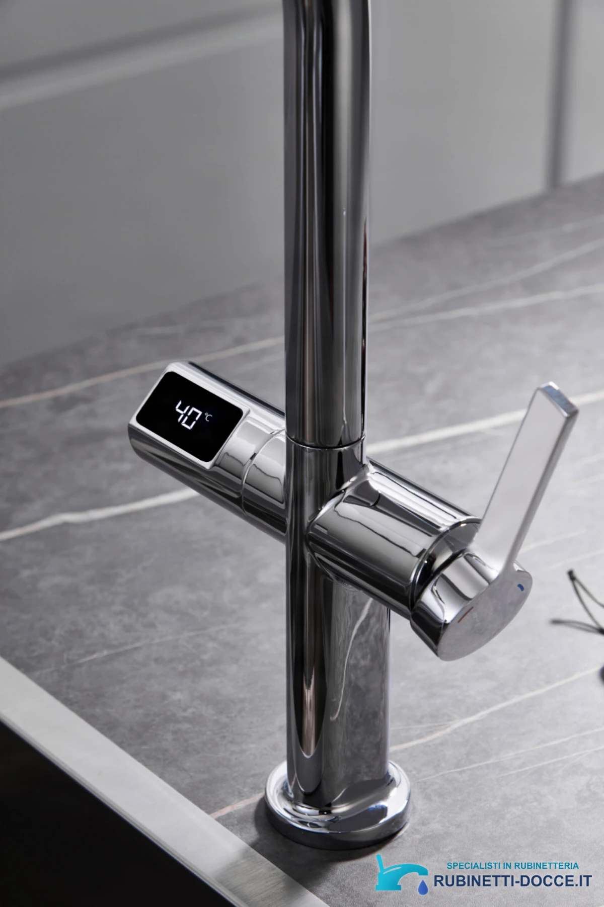 Rubinetto da cucina ELITE EDITION con doccetta estraibile KSS1700 in cromo lucido