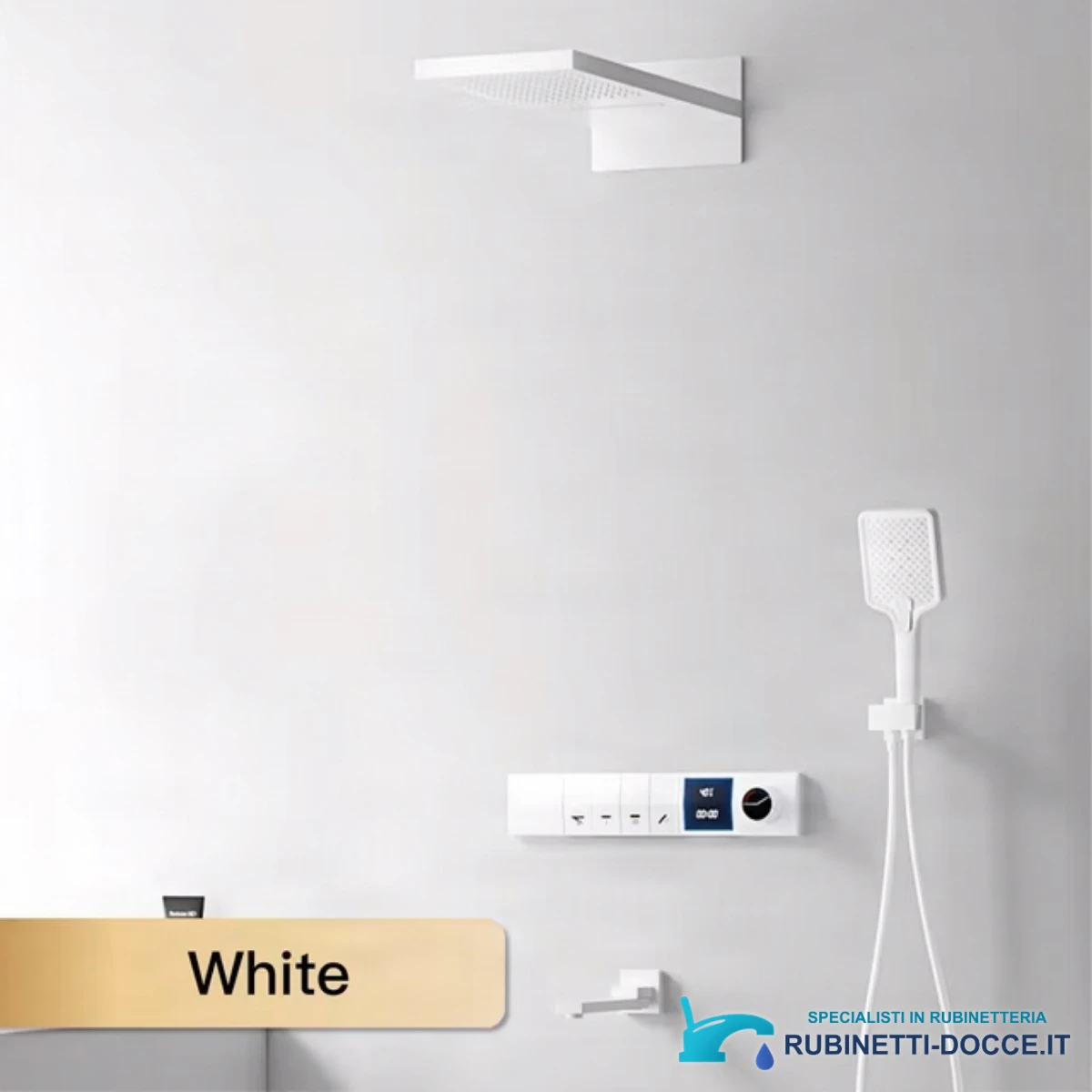Sistema doccia da incasso ELITE EDITION BCS1050 con display LED e finiture multiple