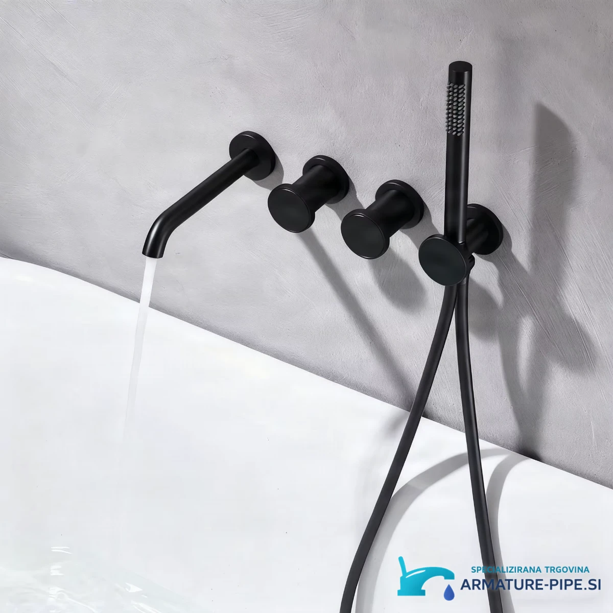 Detajl izliva in ročne prhe Shower Set All ELITE EDITION BSC1717