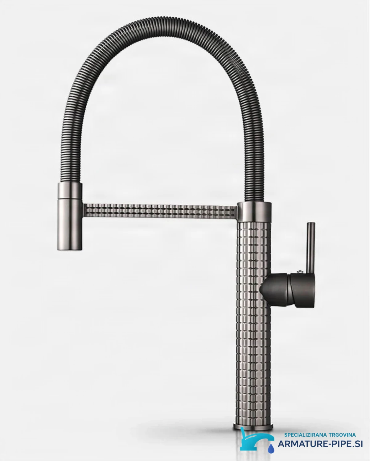 Elegantní baterie KS1220 s pružinovým obloukem v šedé gunmetal