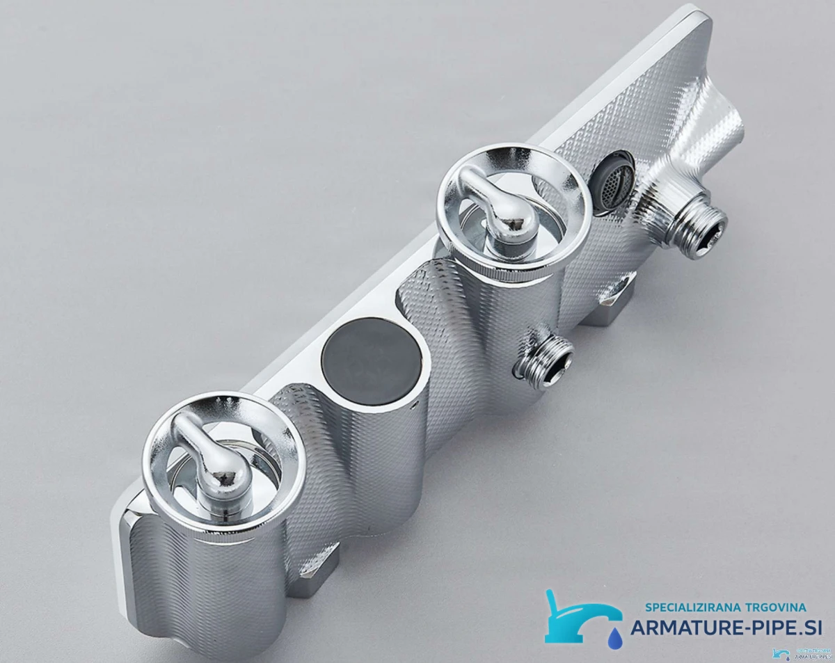 Detajl priključkov in ročic termostatske armature ELT1104