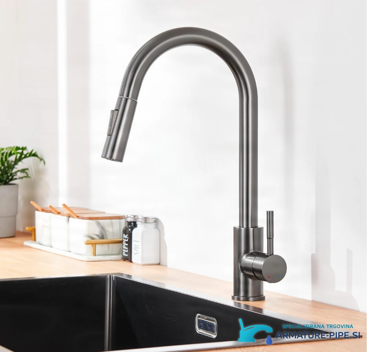 gunmetal-gray-Kitchen-Faucet-Elite-Edition-KF1410-5