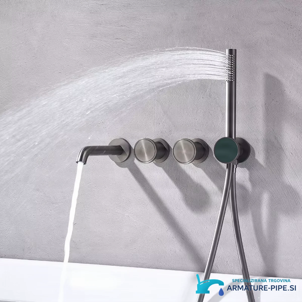 Shower Set All ELITE EDITION BSC1717 v uporabi: kad s stensko prho