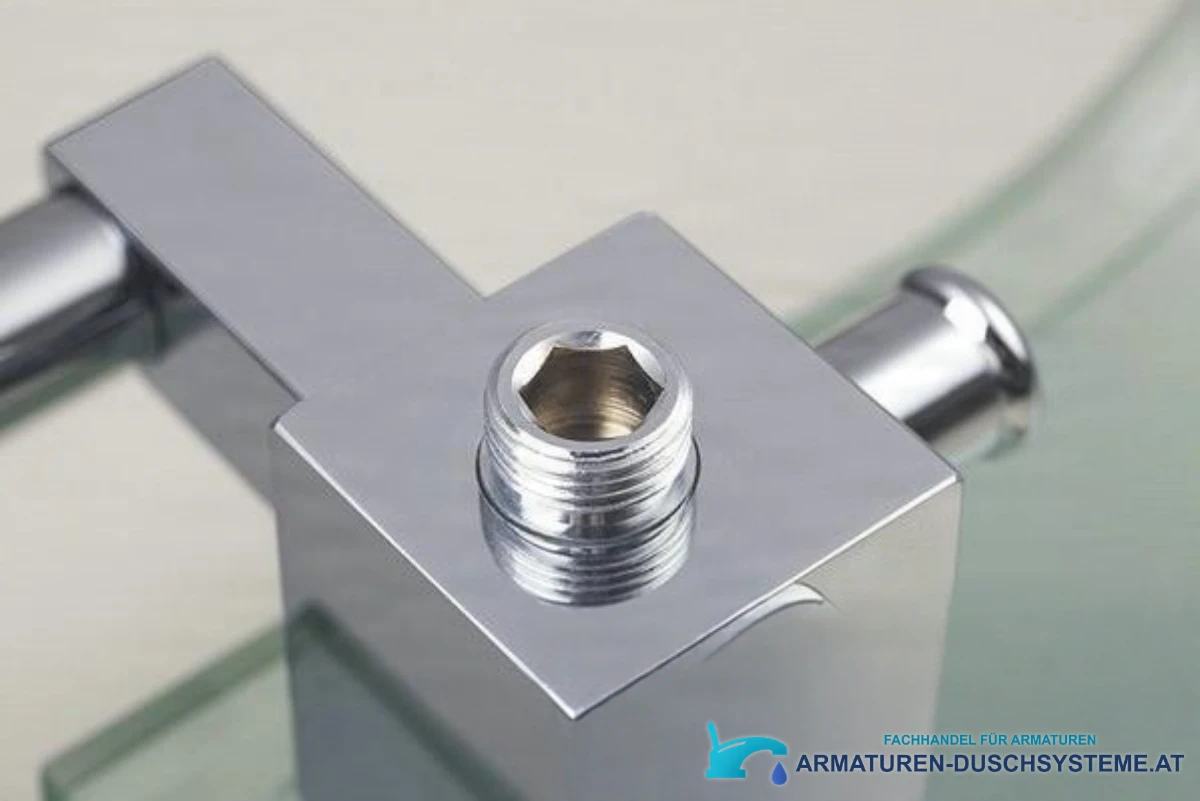 Wandarmatur für die Badewanne aus gehärtetem Glas SK0264 in Chrom
