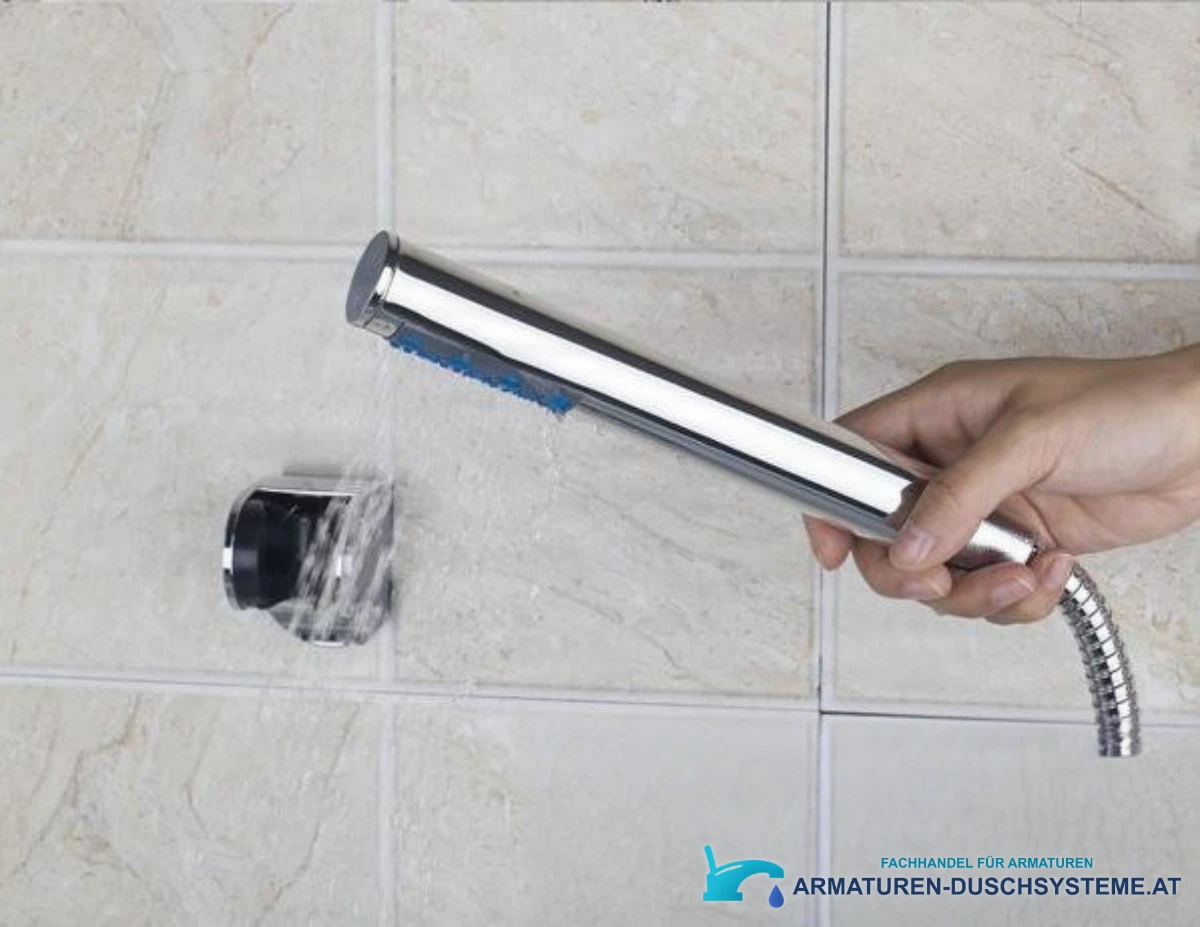 Wand-Badewannenarmatur aus gehärtetem Glas SK0264 in Chrom
