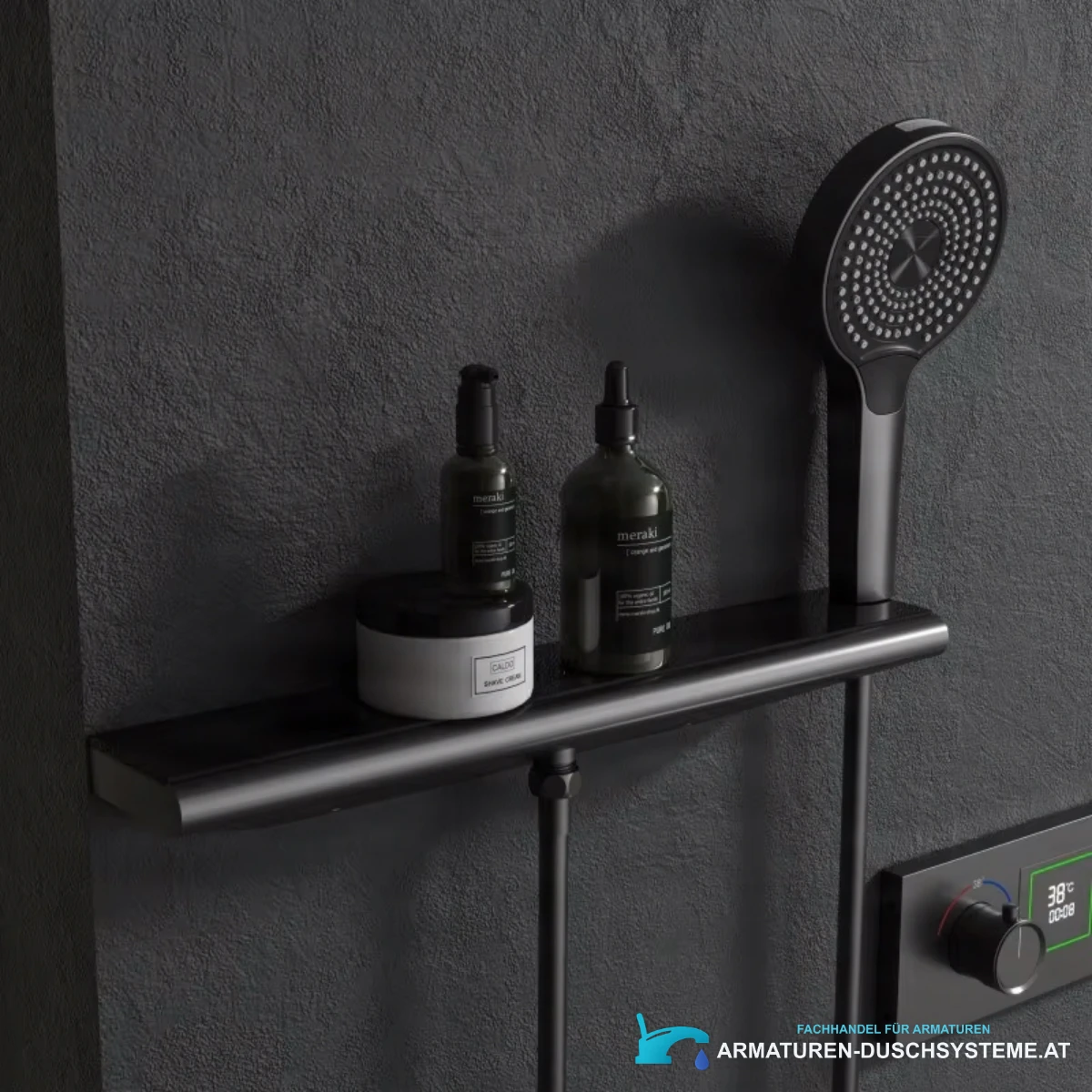 Luxuriöser Einbau-Duschsatz BCS1045 im Bad mit Handbrause und Thermostat