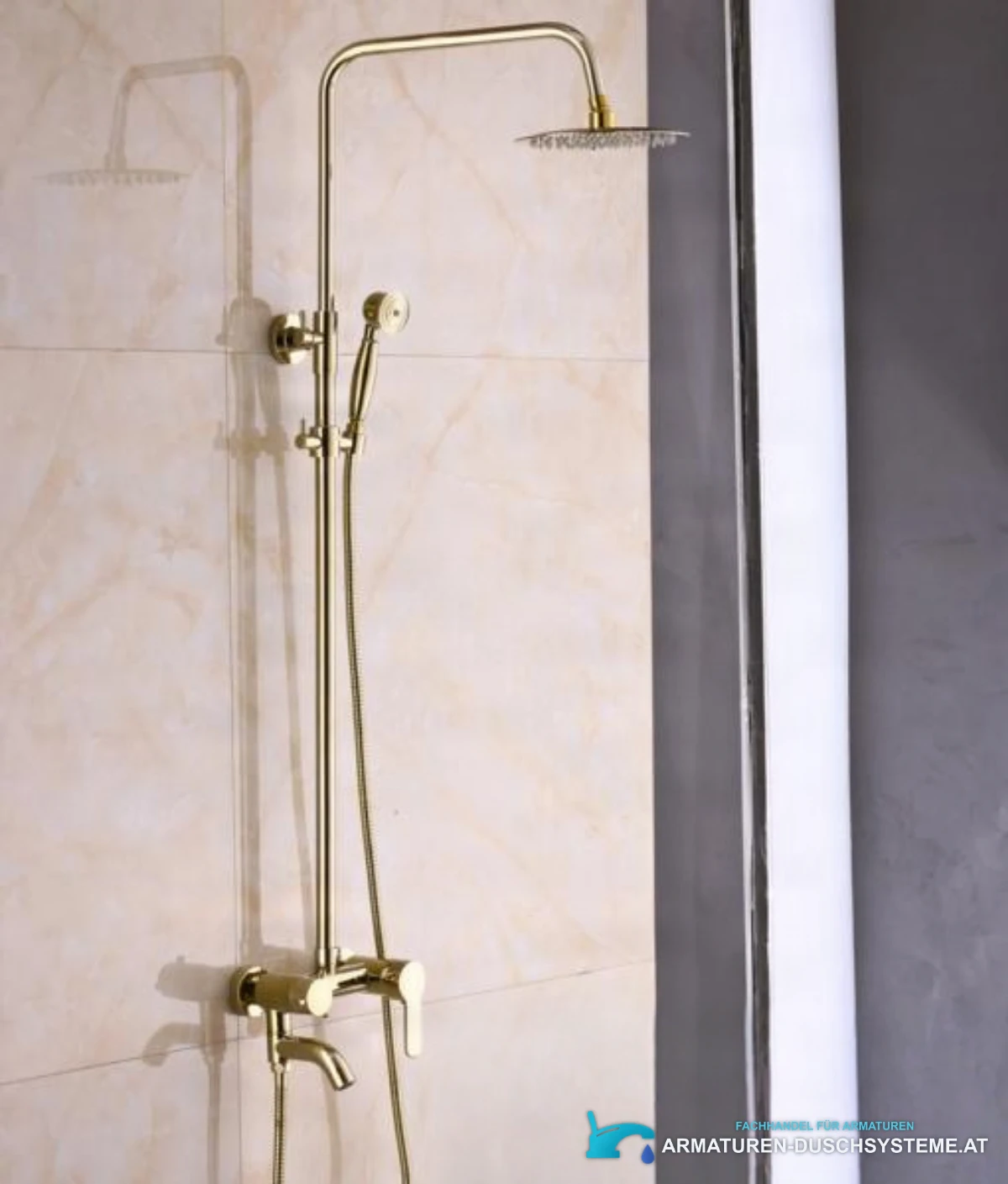 Duschsystem NSG05783 in glänzendem Gold