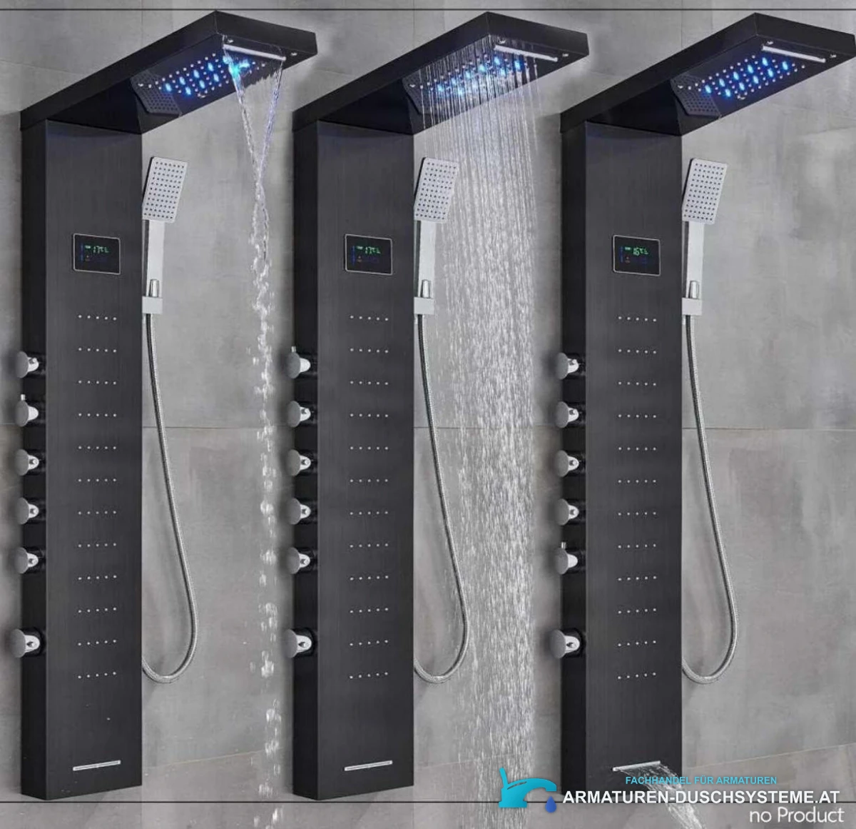 Luxury Shower Panel With Led Display Shower System Eyn Bsp2040 2