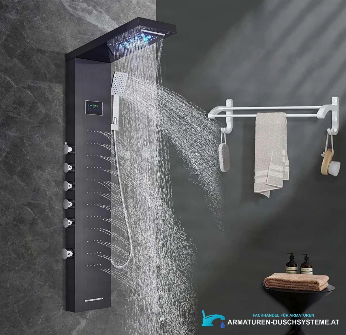 Luxury Shower Panel With Led Display Shower System Eyn Bsp2040 4