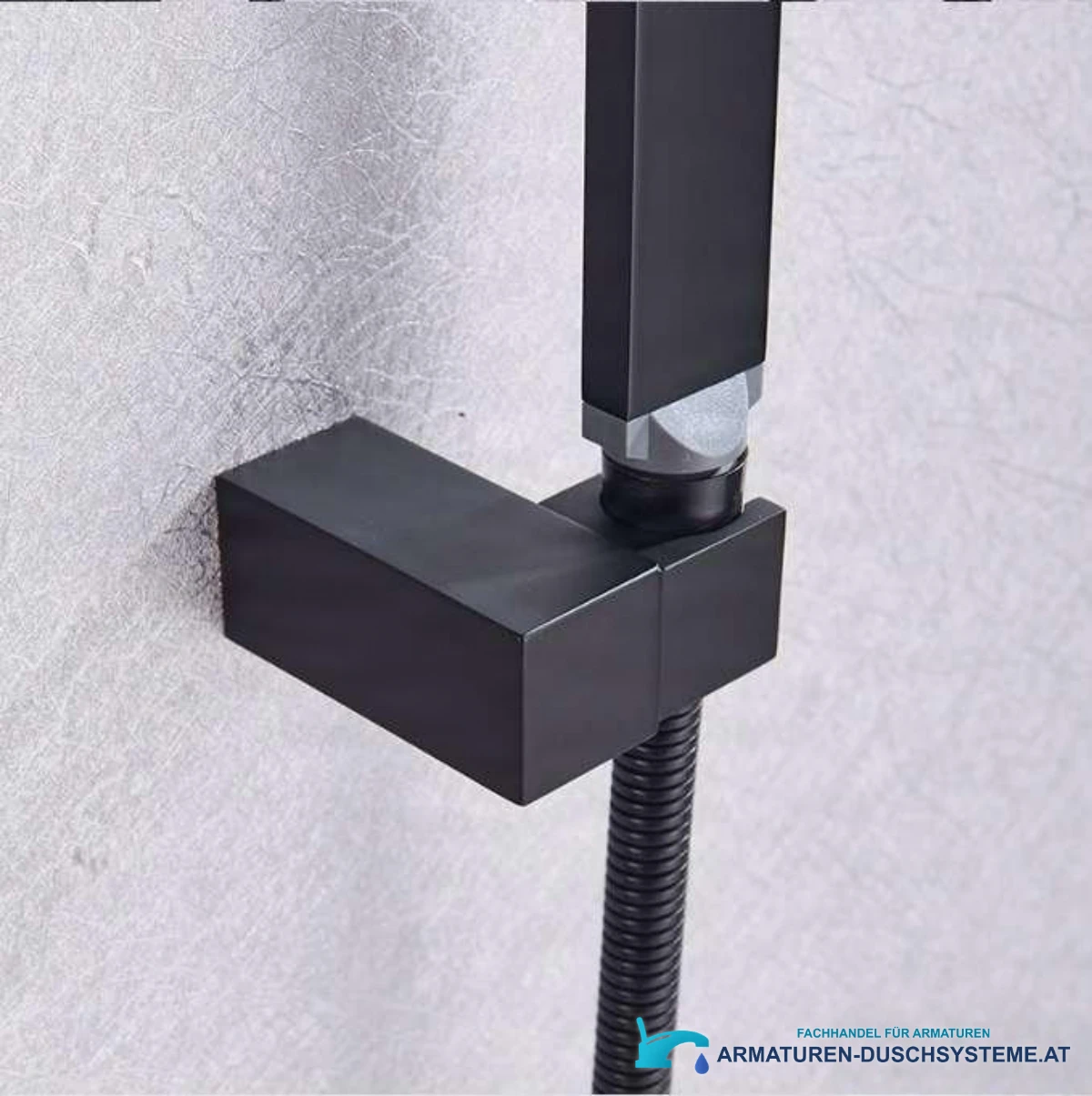 Elegante schwarze Badewannenarmatur ZP1920 in mattem Schwarz