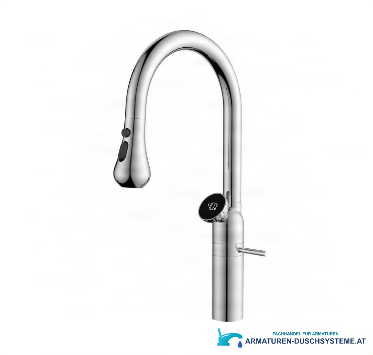 Luxus-Küchenarmatur ELITE EDITION KF1694 – Oberfläche in poliertem Chrom
