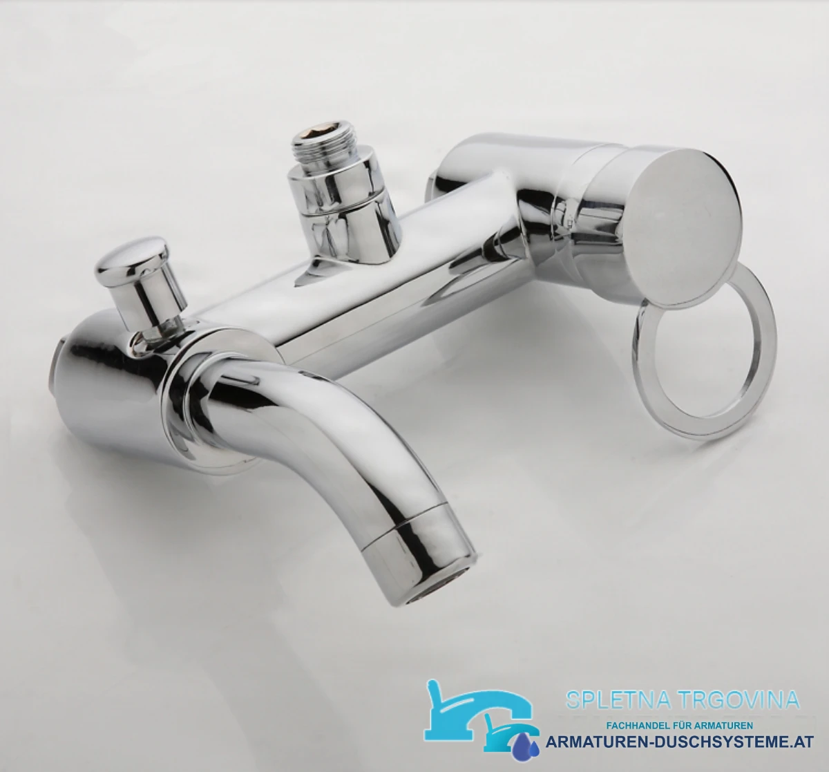 Wandarmatur für die Badewanne EYN SK2264 – Auslauf und Ringhebel