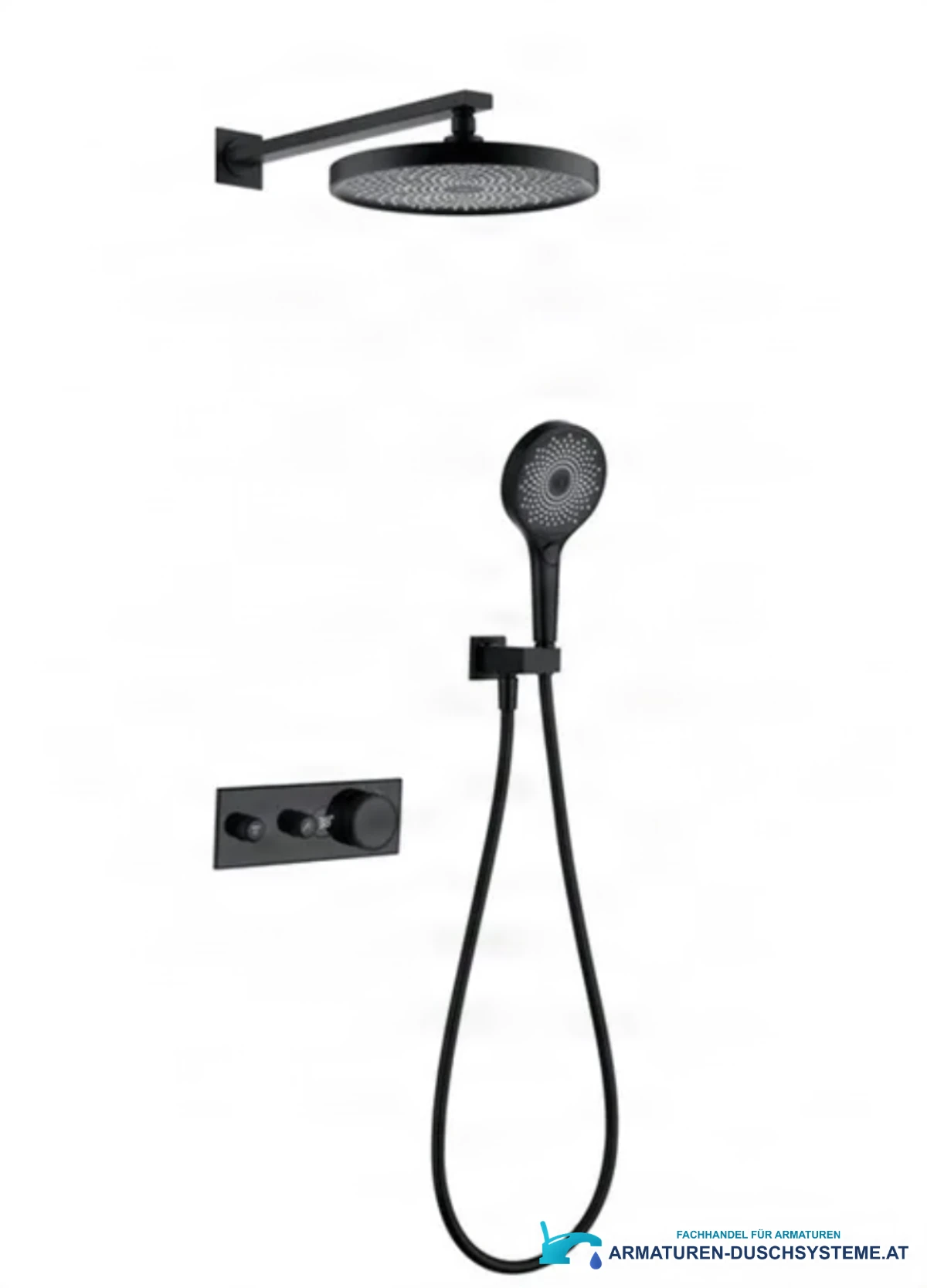 Luxus-Thermostat-Duschsystem ELITE EDITION BCS1603 — Wandmontage mit Kopf- und Handbrause
