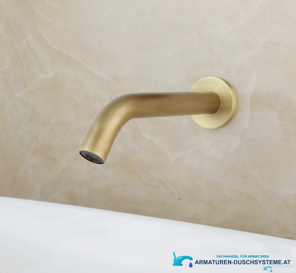Sensor-Wandarmatur BWS1254 in gebürstetem Gold
