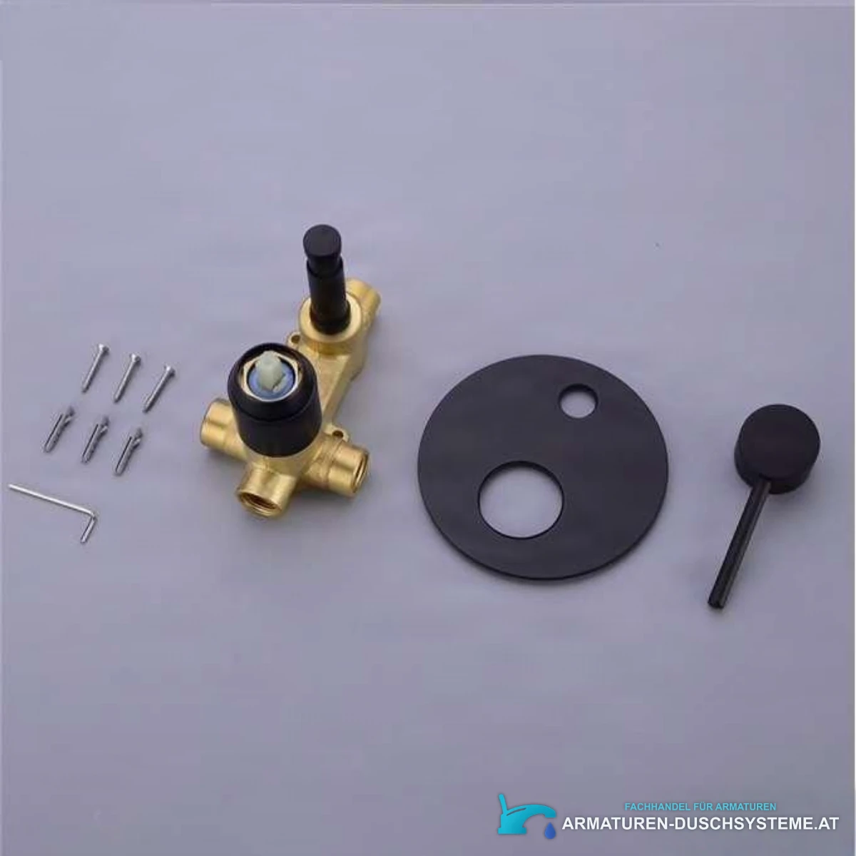 Unterputz-Wandarmatur für die Badewanne CP1551black in Mattschwarz
