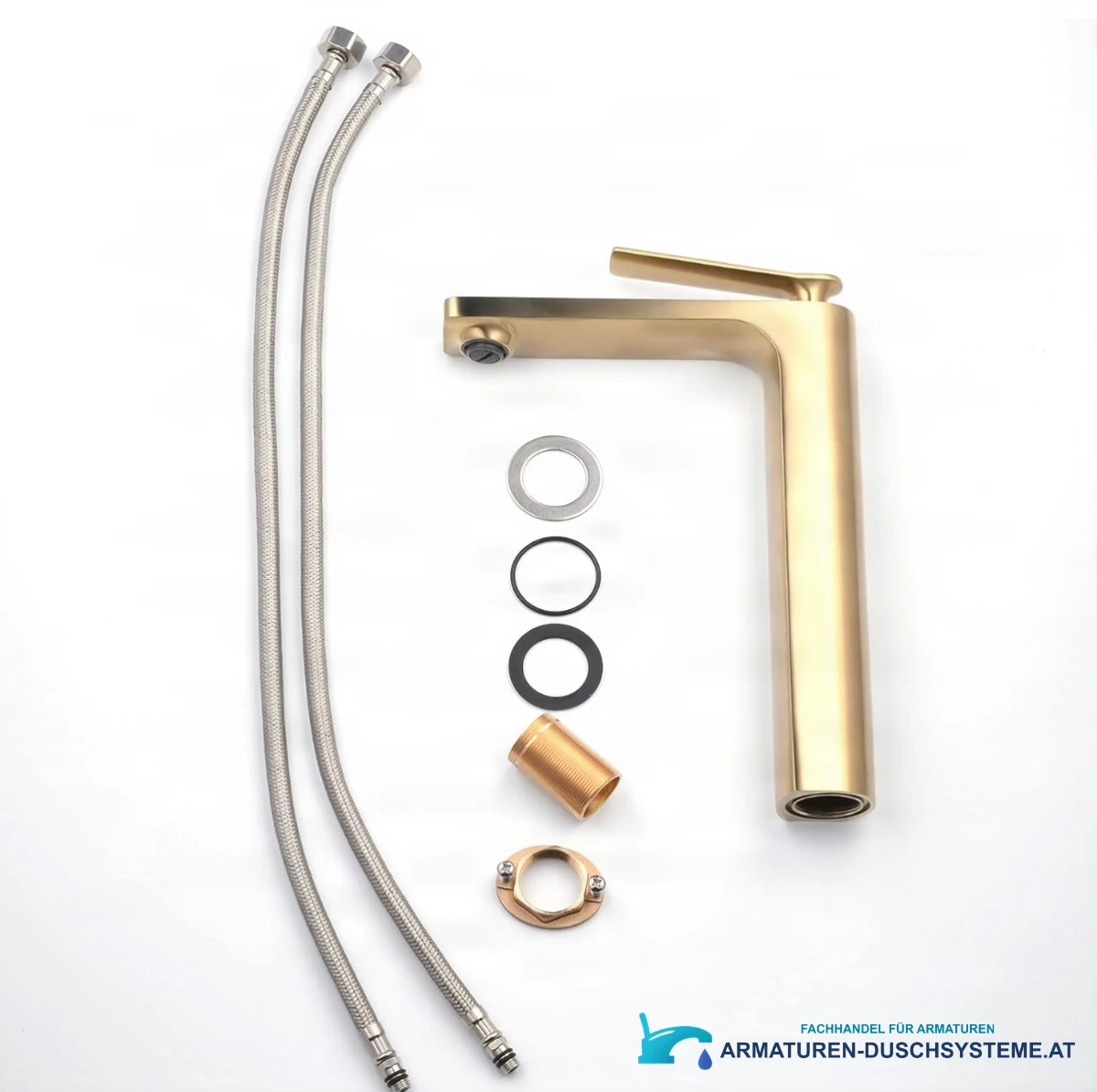 Hochwertige Armatur für modernes Baddesign BSC1342 in gebürstetem Gold