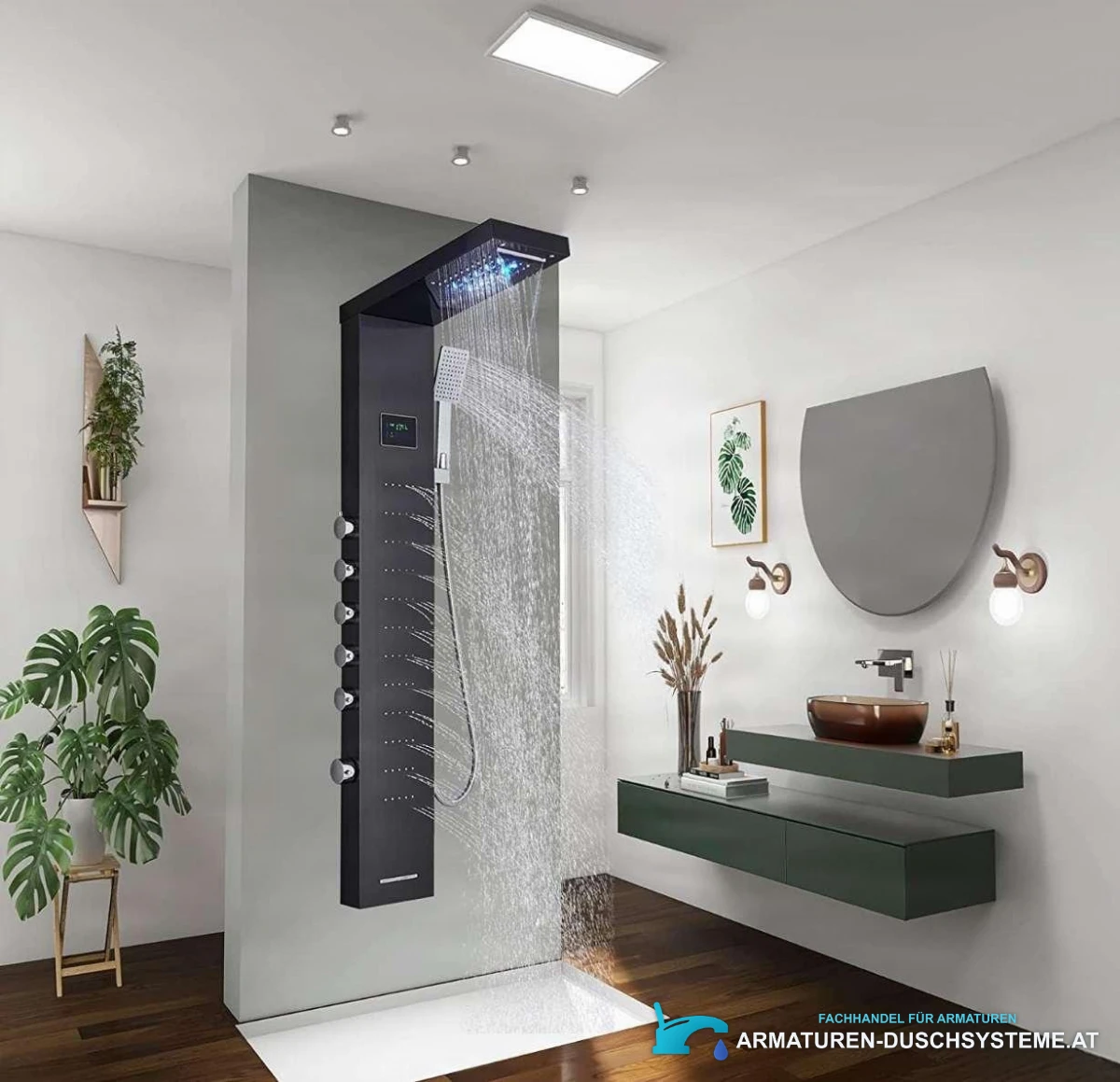 Luxury Shower Panel With Led Display Shower System Eyn Bsp2040