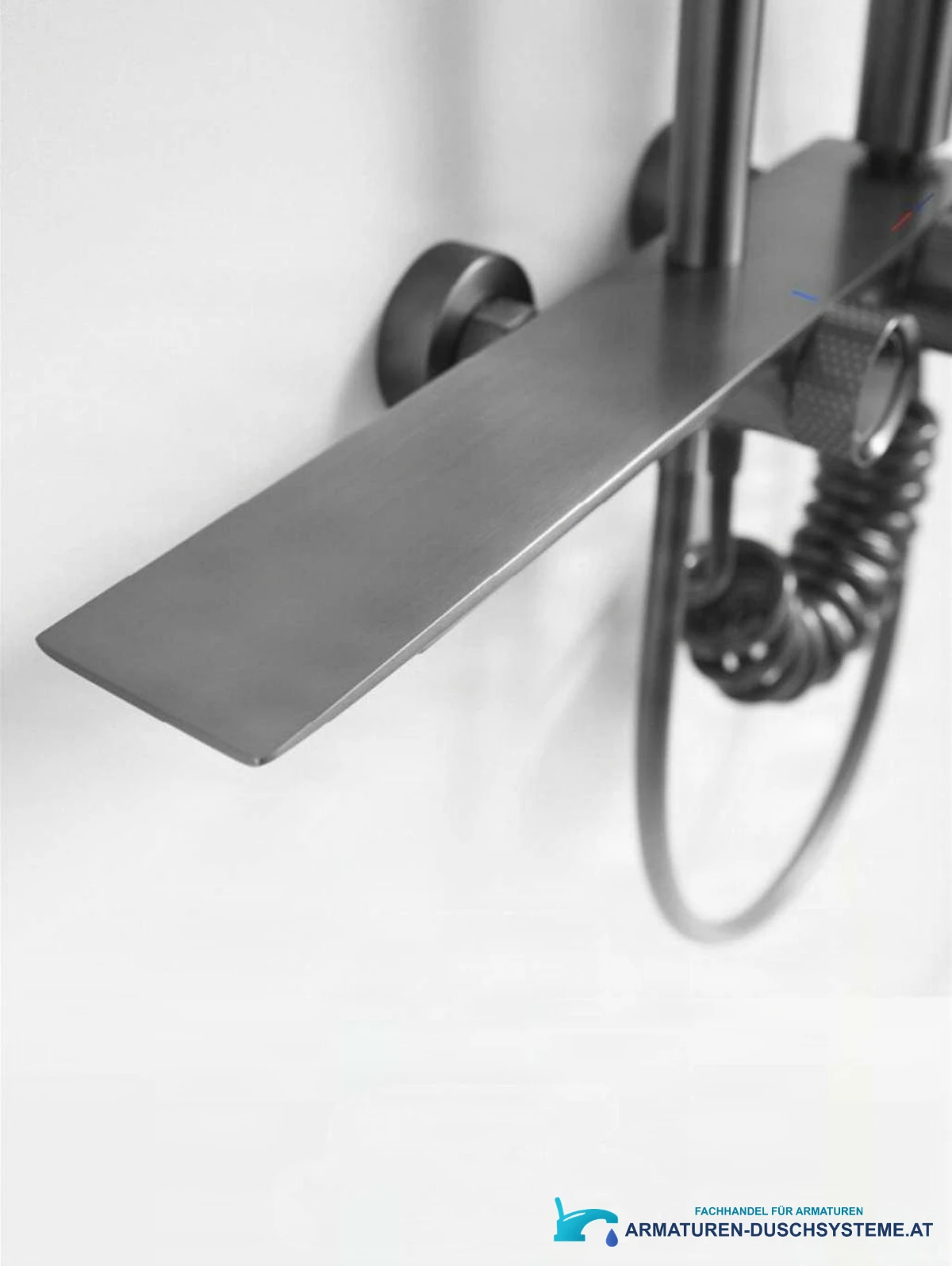 Luxuriöses Aufputz-Duschsystem SH1857 in gebürstetem Gunmetal